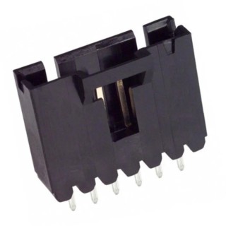 TE Connectivity AMPMODU MTE Series Straight Through Hole PCB Header, 6 Contacts, 2.54 mm Pitch, 1 Row, Shrouded 5-104363-5