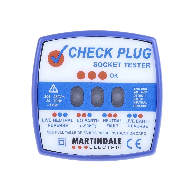 Martindale Socket Tester 13A 250V CAT II CP501
