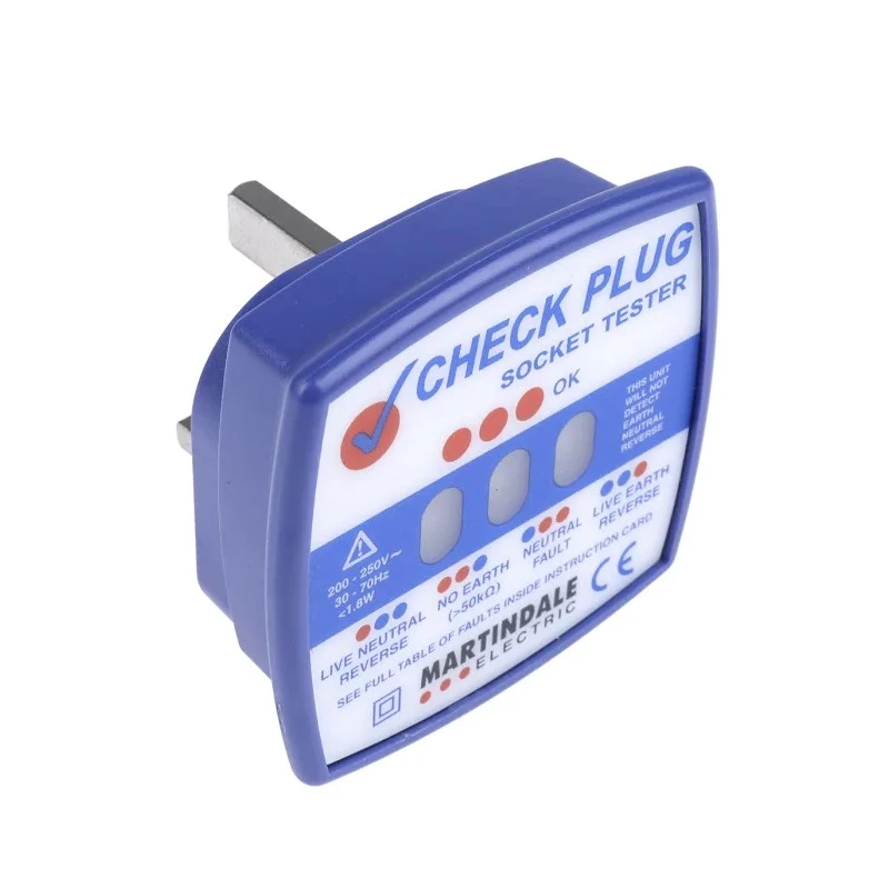 Martindale Socket Tester 13A 250V CAT II CP501