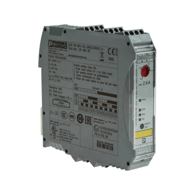 Phoenix Contact 3-Phase Hybrid Motor Starter Direct on Line, 24V DC, 1 kW, IP20 H3-IES-SC