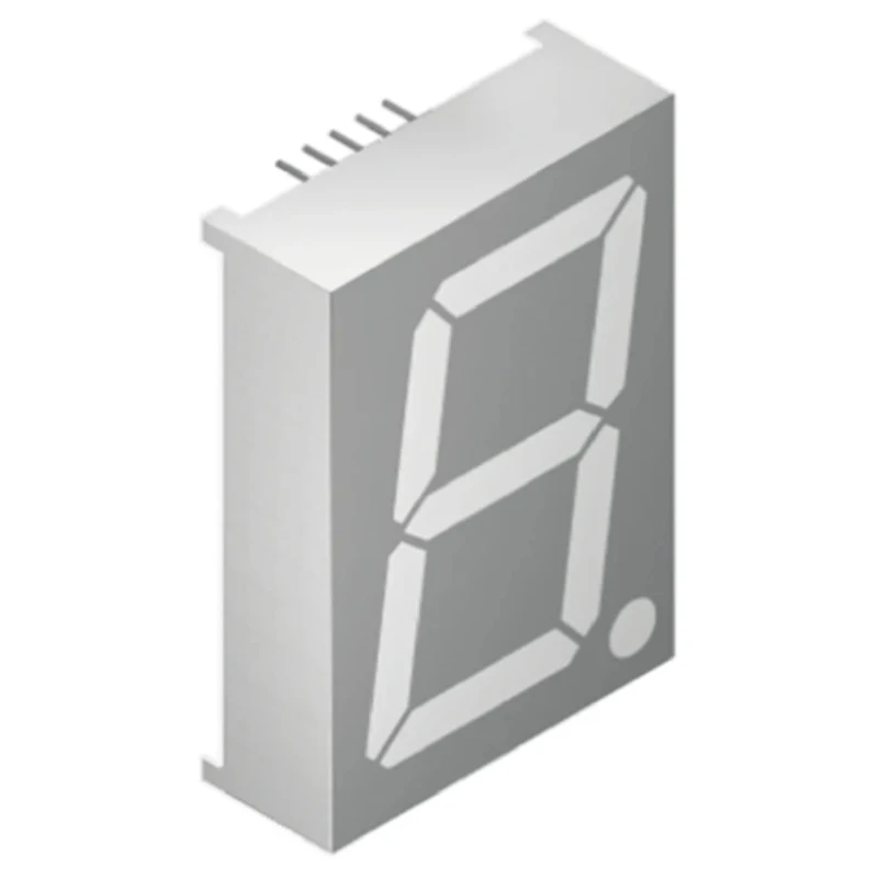 Kingbright 1 Digit 7 Segment LED Display Red Anode Right Side 57mm SA23-12SURKWA