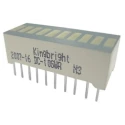 Kingbright 10 Light Bar LED Display Yellow 110000mcd 5.08 mm DC-10SYKWA