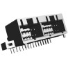 TE Connectivity Dual Line Interlock Series Right Angle Through Hole PCB Header 28 Contacts 3 mm Pitch 172241-1