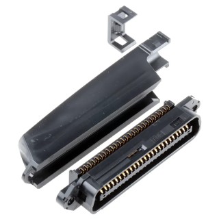 TE Connectivity 50-Way IDC Connector Male for Cable, 2 Row, 1A Current, 250V, Gold over Nickel Plating 5229912-1