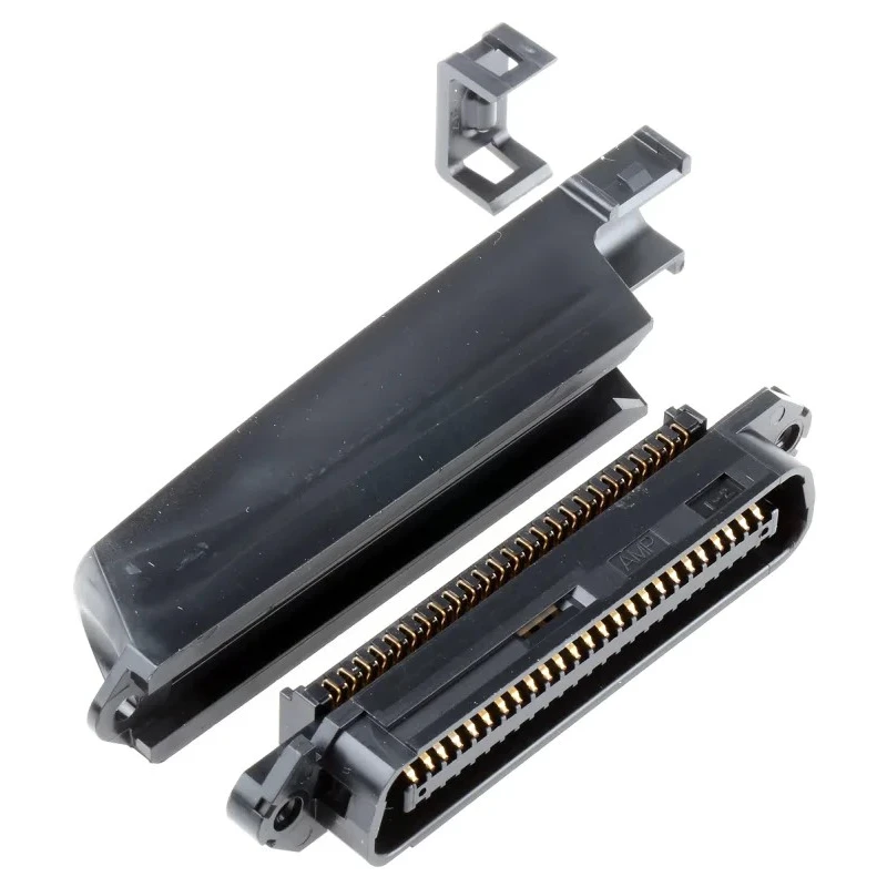 TE Connectivity 50-Way IDC Connector Male for Cable, 2 Row, 1A Current, 250V, Gold over Nickel Plating 5229912-1
