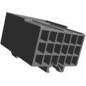 TE Connectivity AMP Universal Power Female Connector Housing 3.96 mm Pitch 18 Way 3 Row Straight 176291-1