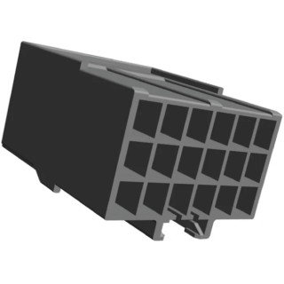 TE Connectivity AMP Universal Power Female Connector Housing 3.96 mm Pitch 18 Way 3 Row Straight 176291-1