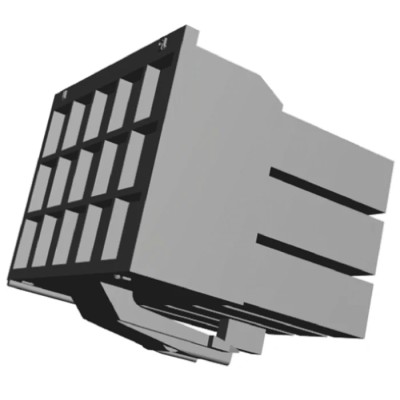 TE Connectivity AMP Universal Power Male Connector Housing 3.96 mm Pitch 18 Way 3 Row Straight 176280-1