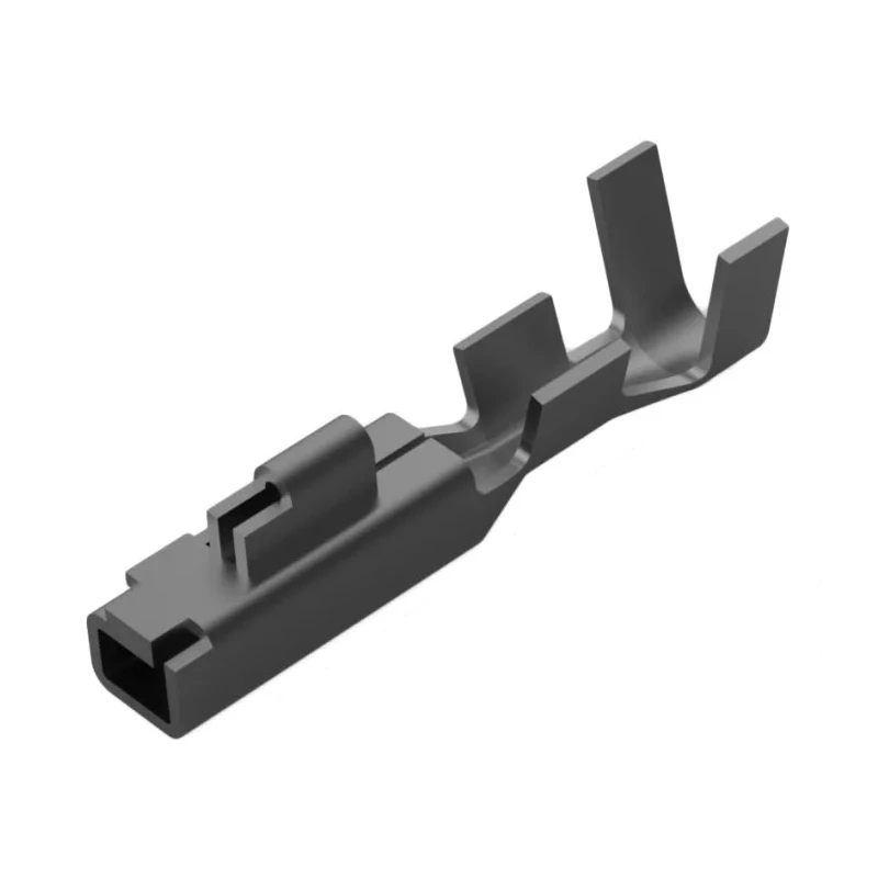 TE Connectivity AMP Universal Power Series Female Crimp Terminal, 12A Current, 26 AWG Min, 22 AWG Max, Tin Plated 175155-1