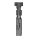 TE Connectivity AMP Universal Power Series Female Crimp Terminal, 12A Current, 26 AWG Min, 22 AWG Max, Tin Plated 175155-1