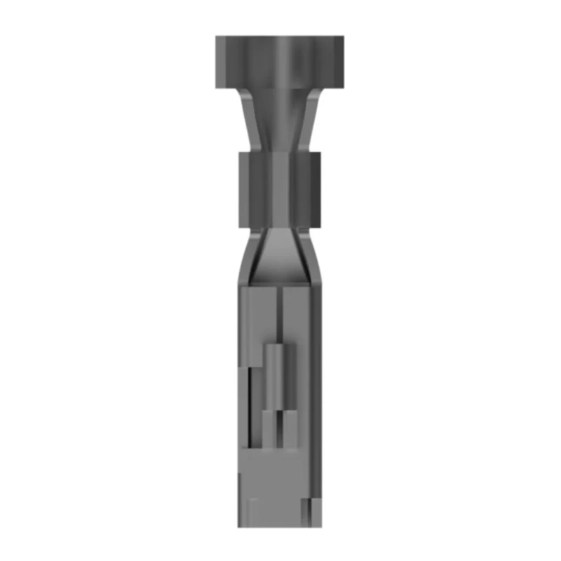 TE Connectivity AMP Universal Power Series Female Crimp Terminal, 12A Current, 26 AWG Min, 22 AWG Max, Tin Plated 175155-1