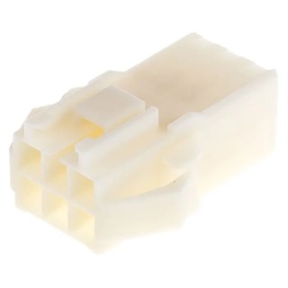 TE Connectivity AMP Universal Power Female Connector Housing 3.96 mm Pitch 6 Way 2 Row Straight 176295-1