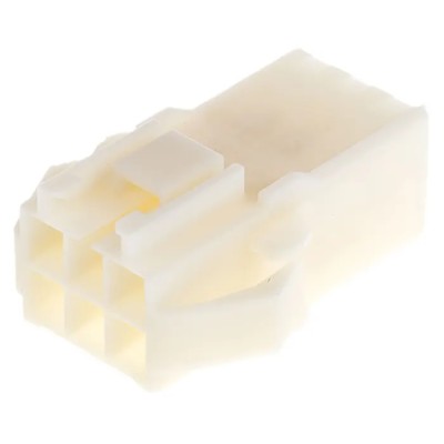 TE Connectivity AMP Universal Power Female Connector Housing 3.96 mm Pitch 6 Way 2 Row Straight 176295-1
