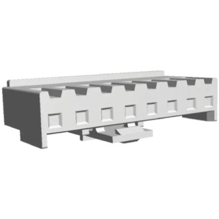 TE Connectivity Economy Power Male Connector Housing 3.96 mm Pitch 8 Way 1 Row Straight 1-1123722-8