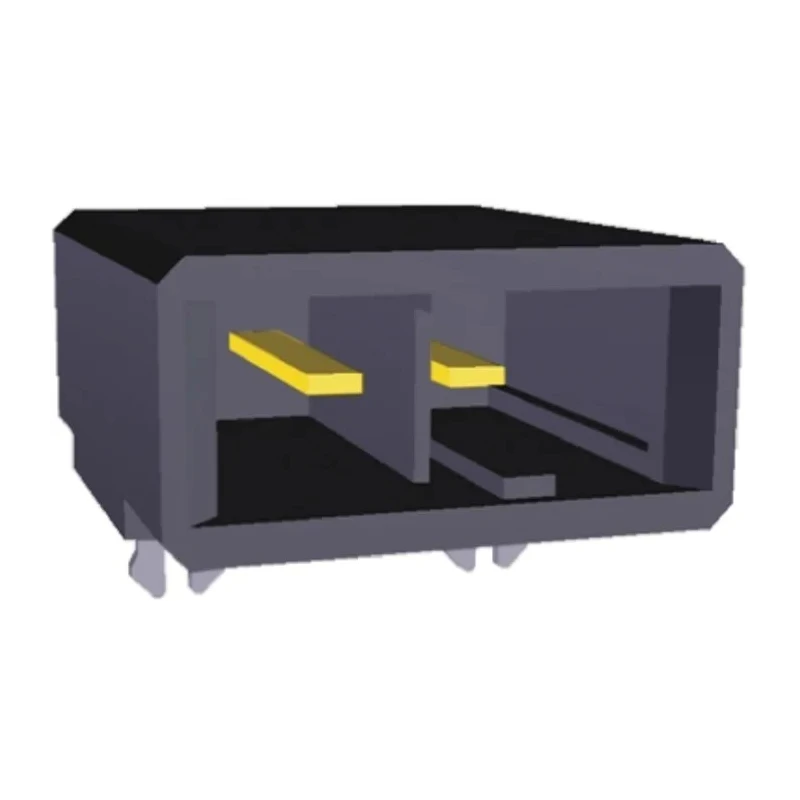 TE Connectivity Dynamic 3000 Series Right Angle Through Hole PCB Header 2 Contact 5.08 mm Pitch 1 Row Shrouded 1-179276-3