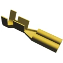 TE Connectivity FASTIN-FASTON .110 Yellow Uninsulated Female Spade Connector, Crimp Termination, 2.79 x 0.51 mm Tab 170042-1