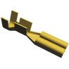 TE Connectivity FASTIN-FASTON .110 Yellow Uninsulated Female Spade Connector, Crimp Termination, 2.79 x 0.51 mm Tab 170042-1