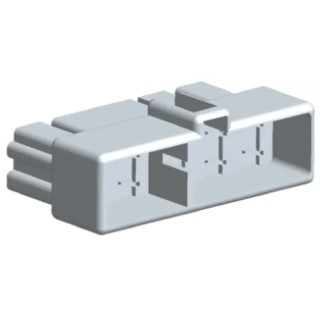 TE Connectivity FASTON .250 10 Way Nylon Crimp Terminal Housing 6.35 mm Tab Size 172137-1