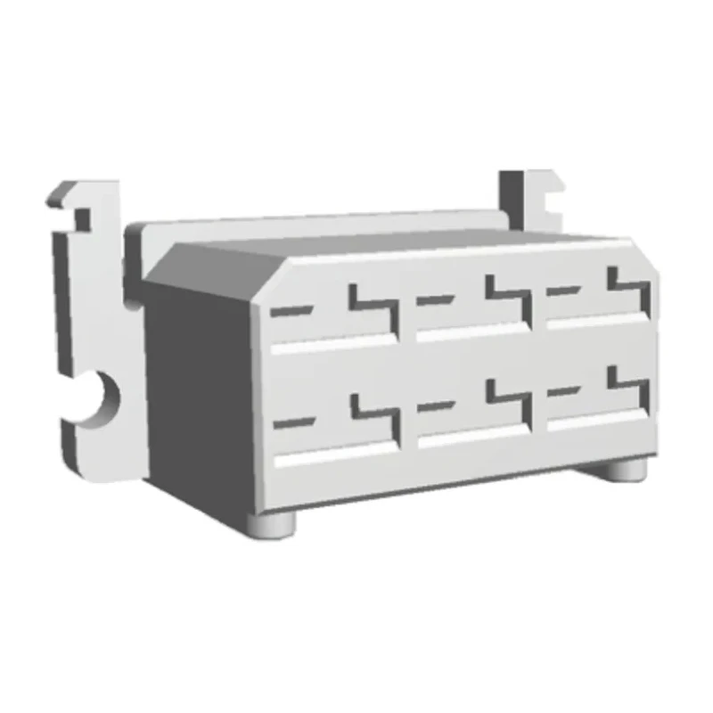 TE Connectivity FASTIN-FASTON .250 6 Way Nylon Crimp Terminal Housing Natural 171432-1