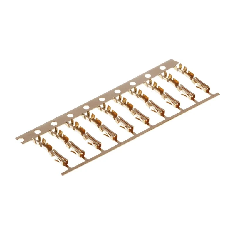 TE Connectivity AMPMODU MOD II Series Female Crimp Terminal 26 AWG Min, 22 AWG Max, Gold Plated Contact 280530-2