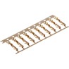 TE Connectivity AMPMODU MOD II Series Female Crimp Terminal 26 AWG Min, 22 AWG Max, Gold Plated Contact 280530-2