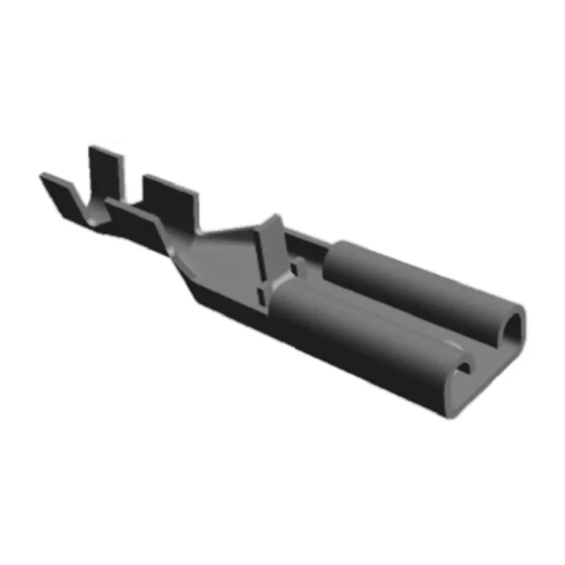 TE Connectivity Positive Lock .110 Mk II Black Uninsulated Female Spade Connector Crimp 2.79 x 0.51 mm Tab Size 175411-1