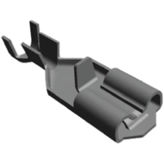 TE Connectivity Positive Lock Uninsulated Female Spade Connector Crimp 4.75 x 0.51 mm Tab Size 20 AWG 170331-1