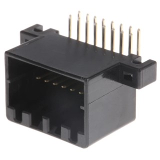 TE Connectivity MULTILOCK 040 II Automotive Connector Female Black Through Hole 16 Way Solder Termination 175615-2