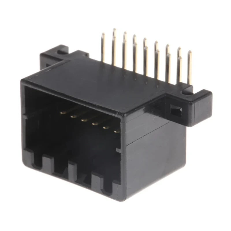 TE Connectivity MULTILOCK 040 II Automotive Connector Female Black Through Hole 16 Way Solder Termination 175615-2