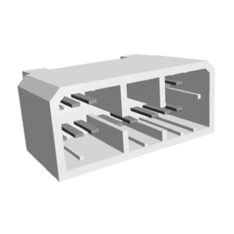 TE Connectivity MULTILOCK 070 Series Right Angle Through Hole PCB Socket, 14-Contact, 2 Row, 2.5 mm Pitch Solder 1-179019-1