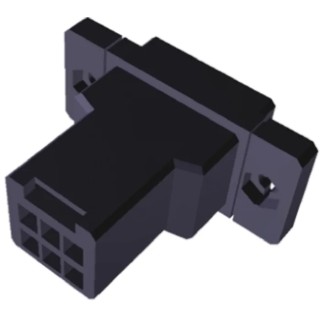 TE Connectivity Dynamic 3000 Male Connector Housing, 5.08 mm Pitch, 6 Way, 2 Row Straight 2-179555-3