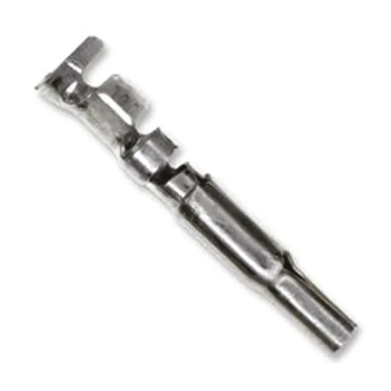 TE Connectivity Universal MATE-N-LOK Series Female Crimp Terminal, Straight Contact, Tin Plated Phosphor Bronze, 18 350874-3
