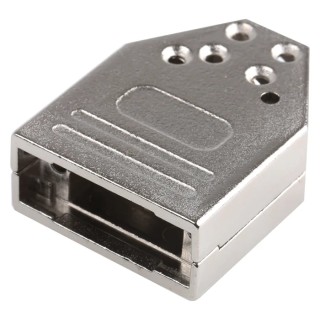 MH Connectors MHDTZI Series Zinc Straight D-Sub Backshell 9 Way Strain Relief 6560-0305-01