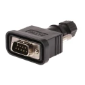 Amphenol Industrial SDB 9 Way Straight Cable D-Sub Connector, 5A, 500V, Solder Termination, Brass Contacts SDB-09BMMA-SL7001