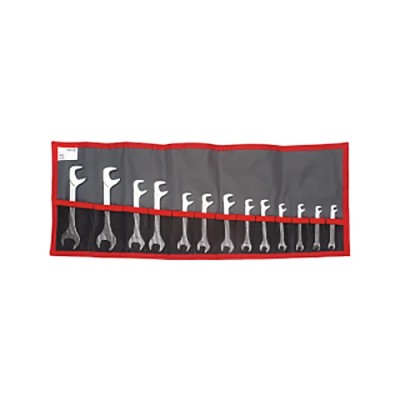 Facom 13-Piece Roll Spanner Set, Sizes 3/16 - 7/32 - 1/4 - 9/32 - 5/16 - 11/32 - 3/8 - 13/32 - 7/16 - 1/2 - 9/16 34.JU13T