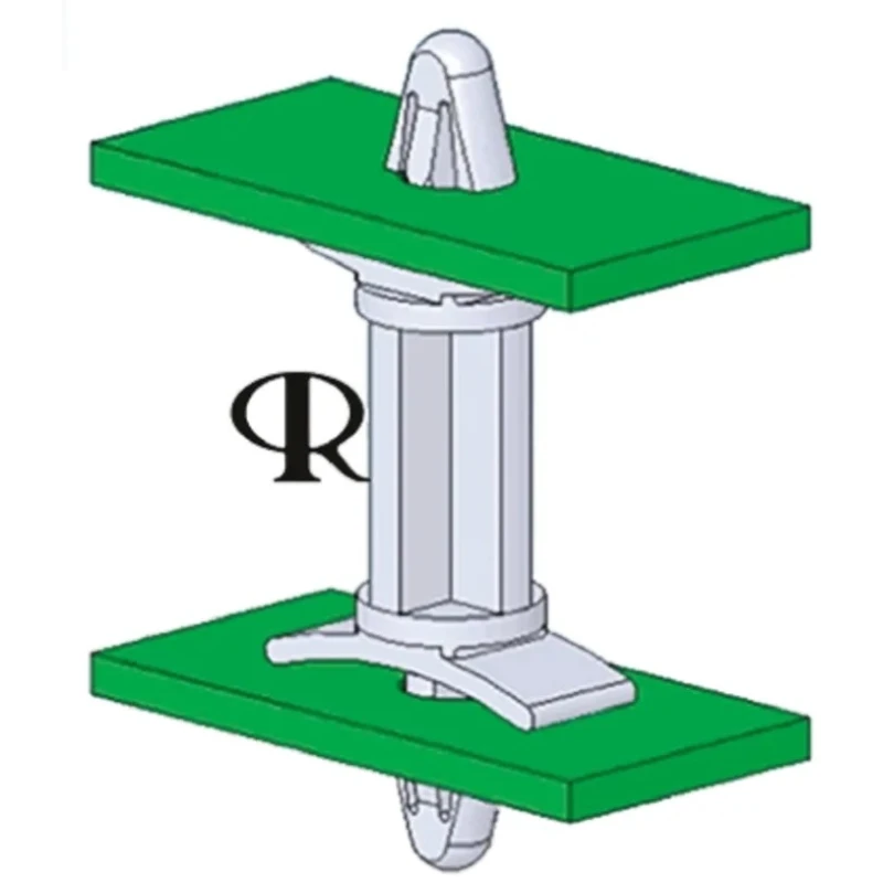 Essentra 9.5 mm High Nylon PCB Support Pillar for 3.18 mm PCB Hole DLCBS-6-01