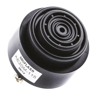 Moflash AE20M Series Buzzer Panel 2-Tone 95 dB IP55, AC 240V, ABS Plastic Housing AE20M-115