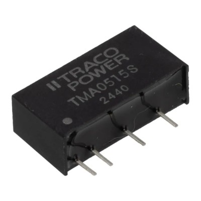 TRACOPOWER DC/DC Converter 15V dc, 67 mA Output, 4.5-5.5V Input, 1W Power, SIP Package, Through Hole Mount TMA 0515S
