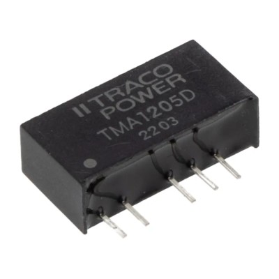 TRACOPOWER 1W SIP Single/Dual Output Unregulated Isolated DC/DC Converter TMA 1205D