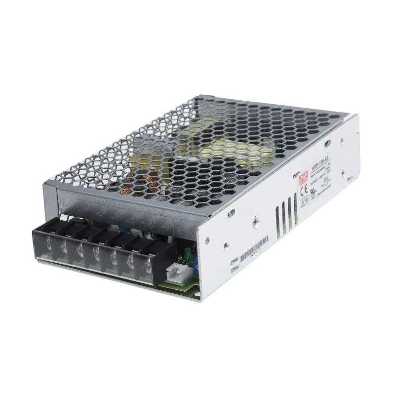 MEAN WELL Switching Power Supply 48V DC, 105.6W, 2.2A Output, Chassis Mount HRP-100-48