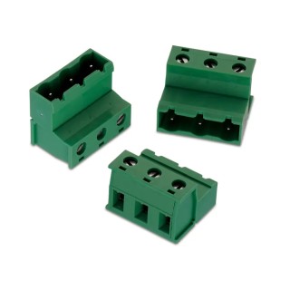 Wurth Elektronik 3484 Series Pluggable Terminal Block, 3-Contact, 7.62 mm Pitch, 1 Row, 20A Current, Polyamide 691348400003