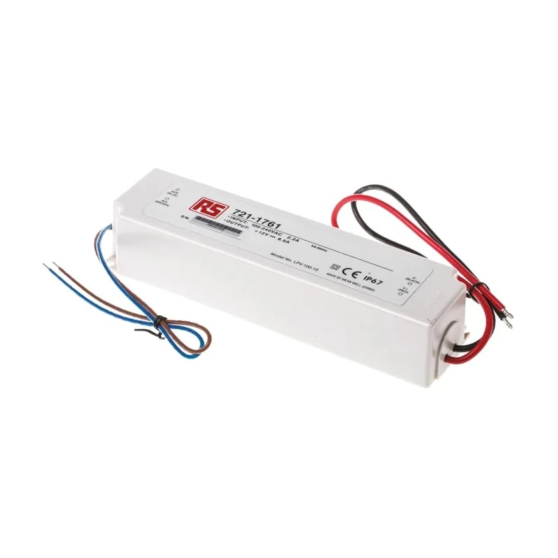 MEAN WELL IP67 Rated 1 Output 12V 102W 8.5A Constant Voltage LED Driver 