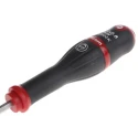 Facom Standard Slotted Screwdriver, 100 mm Blade Length, 204 mm Overall Length, Insulated Polyamide Handle, Steel ATW4X100CK