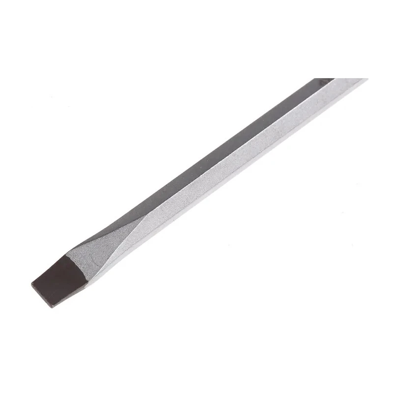 Facom Standard Slotted Screwdriver, 100 mm Blade Length, 204 mm Overall Length, Insulated Polyamide Handle, Steel ATW4X100CK