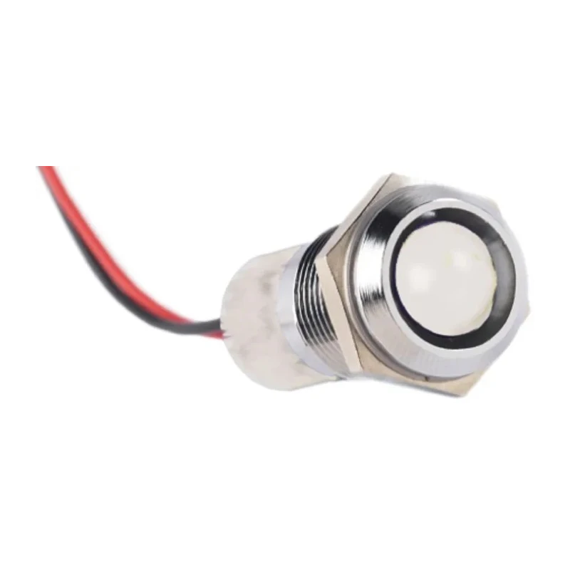 RS PRO Panel Mount Indicator, 24V dc, 20mA, Lead Wire Termination, IP67 Protection, Prominent Bezel 722-7417