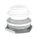 ETA Cover Accessory for Circuit Breaker 9510, M12 Thread Neck Panel Mount with Plated X200.801.08 M12 CLEAR COVER+PLATED NUT