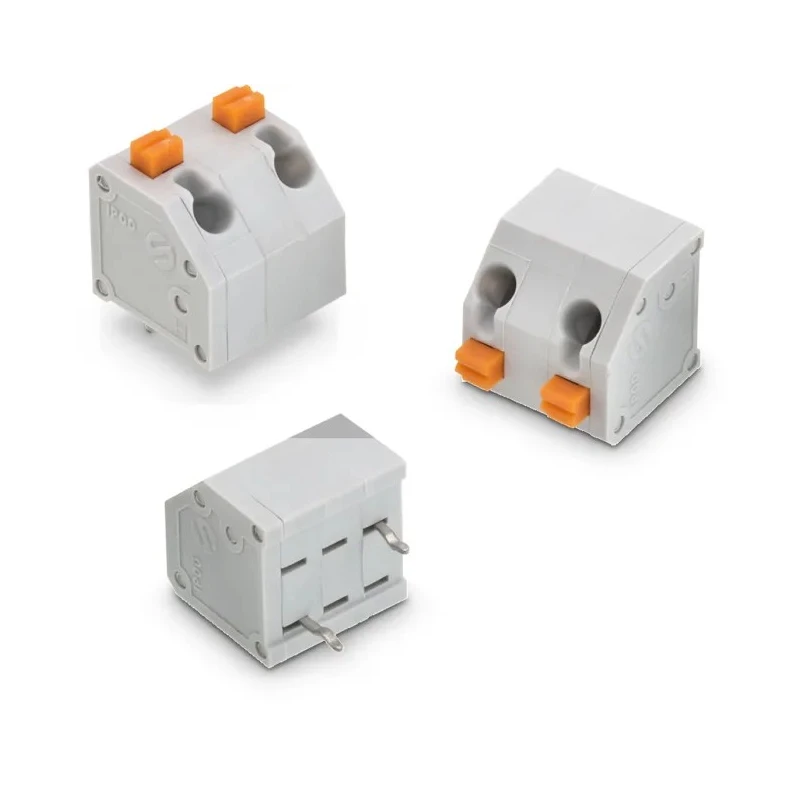 Wurth Elektronik 4124M Series PCB Terminal Block, 3-Contact, 7.62 mm Pitch, Through Hole Mount, Grey, 750V ac 691412420003M