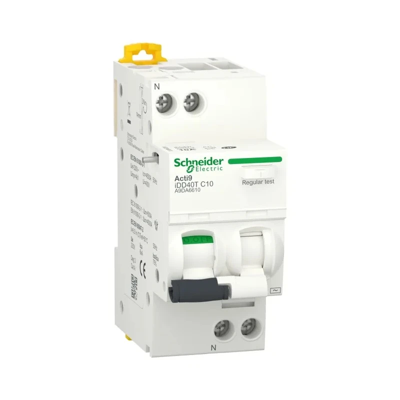 Schneider Electric Residual Current Circuit Breaker with Overload Protection 10A Current Rating 1-Pole 300mA Trip A9DA6610