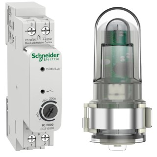 Schneider Electric Adjustable Twilight Switch Acti9 230V AC, 1 NO Contact, IP20/IP55 Protection 