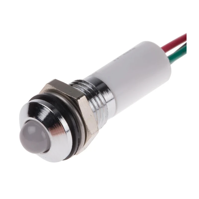 RS PRO Panel Mount Indicator 8 mm Lead Wire Termination United Kingdom 723-9466